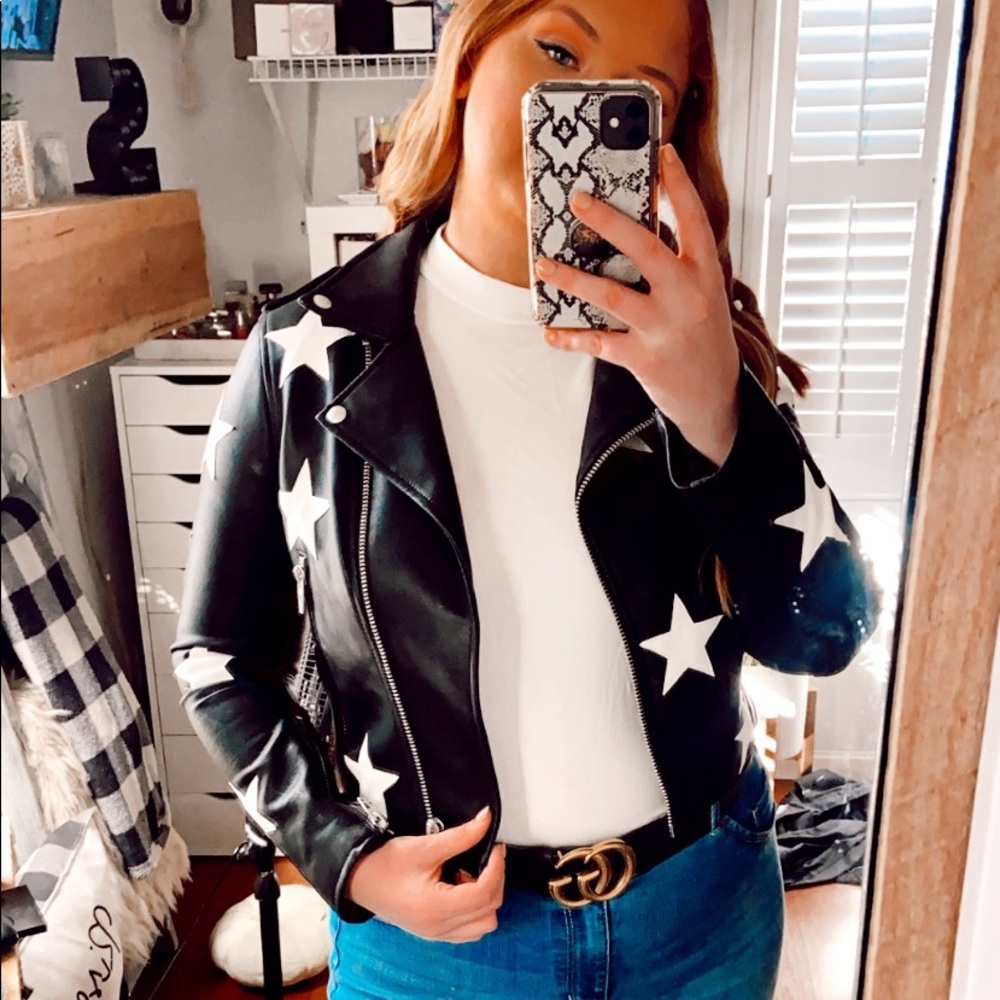 Star Leather Jacket